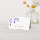 Elegante Paarse bladeren Quinceañera (Voorkant)