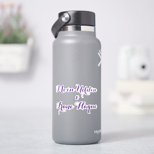 Elegante paarse bloem Huwelijk Sticker