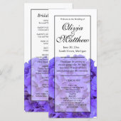 Elegante paarse bloemenhortensia’s (Voorkant / Achterkant)