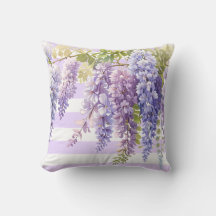 Elegante paarse bloemige wisteria paarse witte str