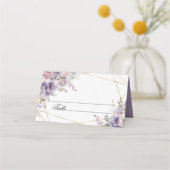 Elegante Paarse & Blush Roos Bloemen bruiloft (Voorkant)