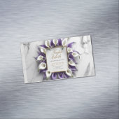 Elegante Paarse Calla Lily bruiloft uitnodiging me (Voorbeeld)