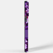 Elegante paarse edelstenen diamanten Case-Mate iPhone case (Achterkant / Rechts)