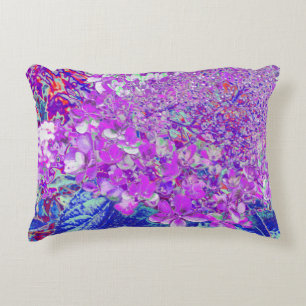 Elegante Paarse en Blauwe Limelight Hortensia Accent Kussen