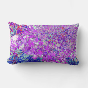 Elegante Paarse en Blauwe Limelight Hydrangea Kussen