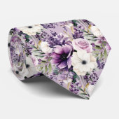 Elegante Paarse en witte Stropdassen (Opgerold)