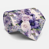 Elegante Paarse en witte Stropdassen (Opgerold)