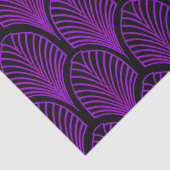 Elegante Paarse en zwarte Art Deco-bogen Tissuepapier (Detail)