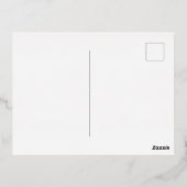 Elegante Paarse & Gouden Indische Paisley Damask P Folie Feestdagen Briefkaart (Achterkant)