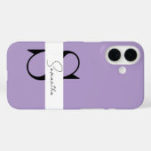 Elegante Paarse iPhone-hoes met gepersonaliseerde Case-Mate iPhone Case (Achterkant (horizontaal))