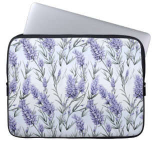 Elegante Paarse lavendel Laptop Sleeve