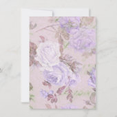 ELEGANTE PAARSE LILA VERANDERING VAN DE DATUM (Achterkant)