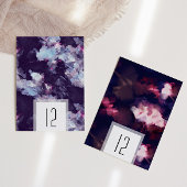 Elegante Paarse moderne borstelslag bruiloft Kaart