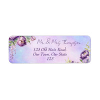 Elegante paarse pioenen lila wisteria dank u