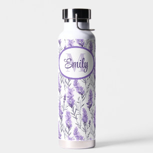Elegante Paarse russische saliebloemen waterfles