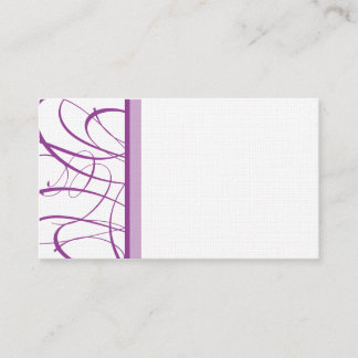 Elegante Paarse tafel Zitplaatsen / Place Card Plaatskaartje