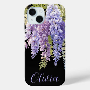 Elegante paarse waterverf bloemenwisteria