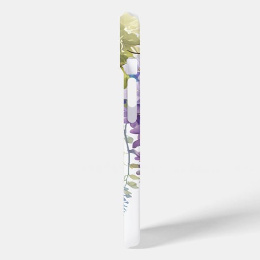 Elegante paarse waterverf wisteria blauw bloemig Case-Mate iPhone case (Achterkant / Links)