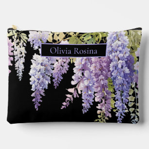 Elegante paarse waterverf wisteria floral etui