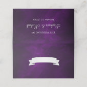 Elegante Paarse Zilveren Bruiloft (Buitenkant ongevouwen)