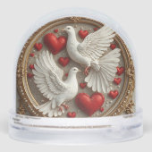 Élégante paire de colombes symbolisant l'amour et (Arrière)