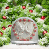 Élégante paire de colombes symbolisant l'amour et  (Noël)