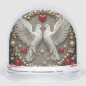 Élégante paire de colombes symbolisant l'amour et  (Arrière)