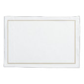 Élégante paire de Mariage Monogramme de taies d'or (Dos-gauche)