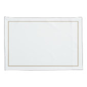 Élégante paire de Mariage Monogramme de taies d'or (Dos-Droit)