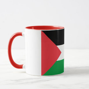 Elegante Palestijnse vlag bedekt met keramiek Mok