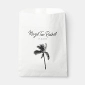 Elegante Palm Tree Mazel Tov Bat Mitzvah Favor Tas Bedankzakje (Voorkant)