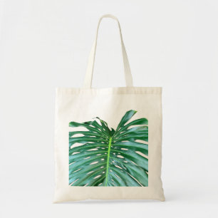 Elegante palmblad tropische jungle regenwoud blad tote bag