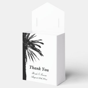 Elegante palmboom bruiloft gunst dozen bedankdoosjes
