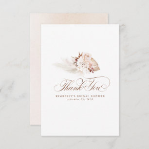 Élégante Pampas Herbe Lumière Merci Floral