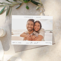 Elegante Panoramische Foto Modern Save the Date