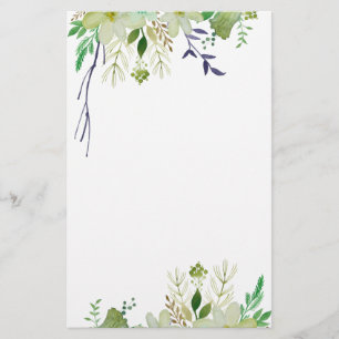 Élégante papeterie florale