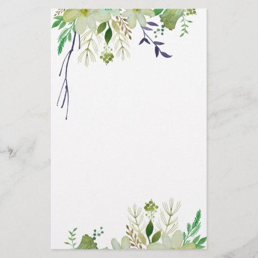 Élégante papeterie florale (Devant)