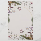 Élégante papeterie Rose blanche | Occasions spécia (Devant)