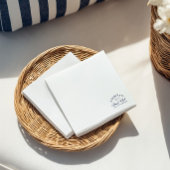 Elegante papieren servetten voor vrijgezellenfeest