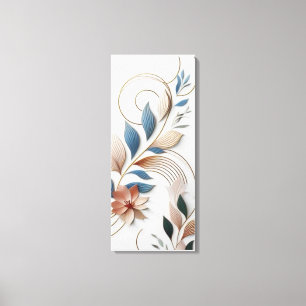 Elegante papierkunst canvas afdruk