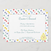 Elégante Pâques Pointe Brunch Invitation (Devant / Derrière)