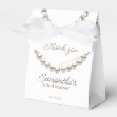 Elegante Parel Bruidsdouche Favor Dozen Bedankdoosjes (Voorkant Zijde)
