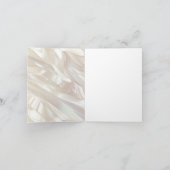 Elegante Parel Witte Shell Abstract Bedankkaart (Binnen)
