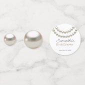 Elegante parelketting bruidsfeest confetti (Achterkanten)