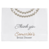 Elegante parelketting Bruiloftsshowers  Groot Cadeauzakje (Achterkant)