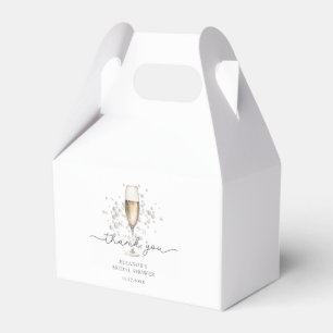 Elegante parels & Prosecco Vrijgezellenfeest Favor Bedankdoosjes