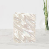 Elegante Parelwitte Schelp Abstract Bedankkaart (Achterkant)