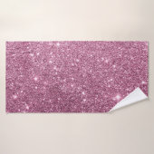 Élégante parties scintillant abstraite de poule ro (Serviette de bain)