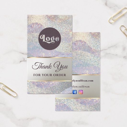 Elégante parties scintillant aquarelle de l'encast (Bureau)