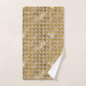 Elégante Parties scintillant d'or d'argent Motif g (Serviette à main)